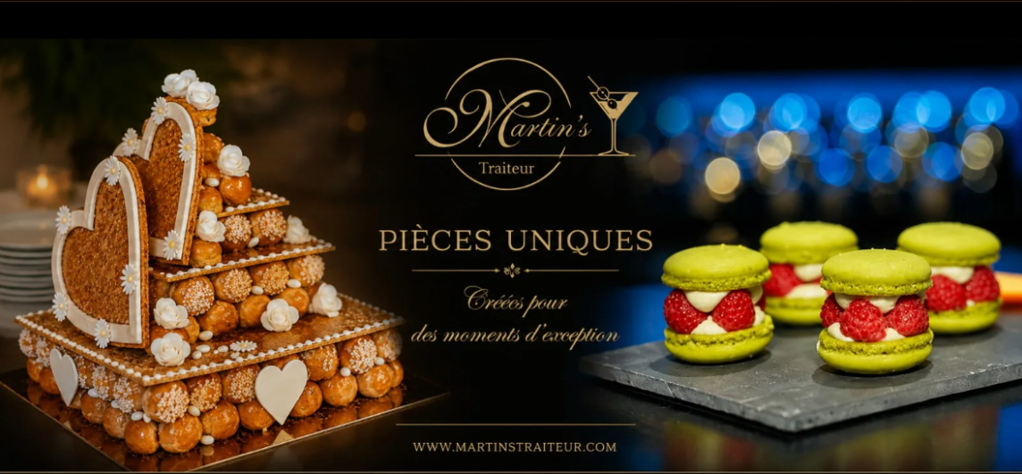 Pièces uniques Martin's Traiteur — créations pour des moments d'exception